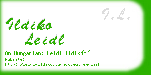 ildiko leidl business card